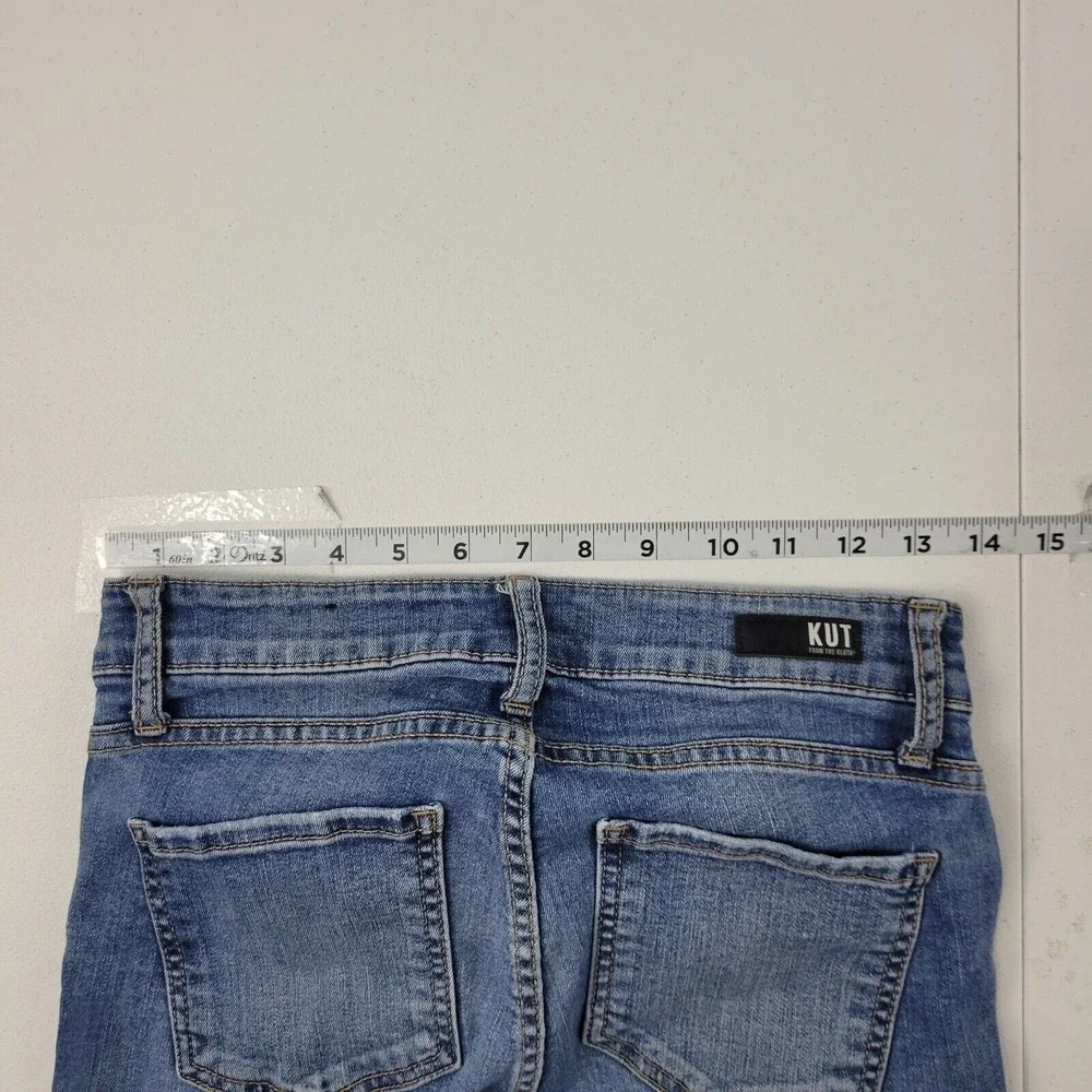 Donna Fab Ab High Waist Raw Hem Ankle‎ Skinny Jeans size 2 womens 2252